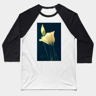 White Lisianthus the Tender Perennial Flower of Gentleness Baseball T-Shirt